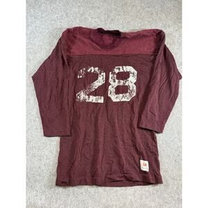 VINTAGE 60s Champion #28 Football Jersey Shirt Mens Medium Maroon Athleisure
